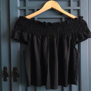 Off shoulder crop top